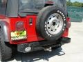 1995 Poppy Red Jeep Wrangler S 4x4  photo #23