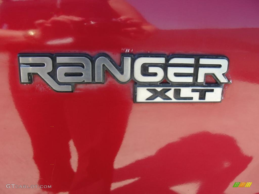 1995 Ranger XLT SuperCab - Laser Red Metallic / Grey photo #18