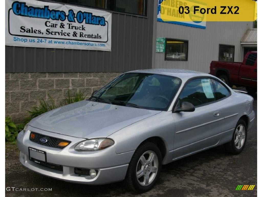 2003 Escort ZX2 Coupe - Silver Frost Metallic / Dark Charcoal photo #1