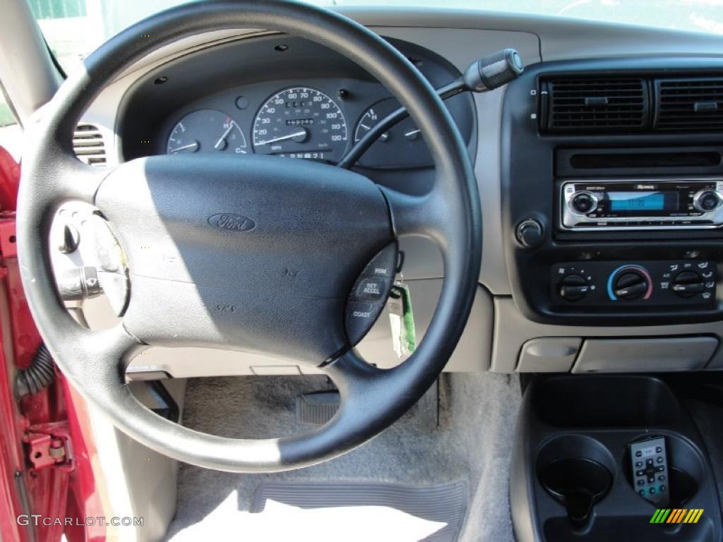 1995 Ranger XLT SuperCab - Laser Red Metallic / Grey photo #40