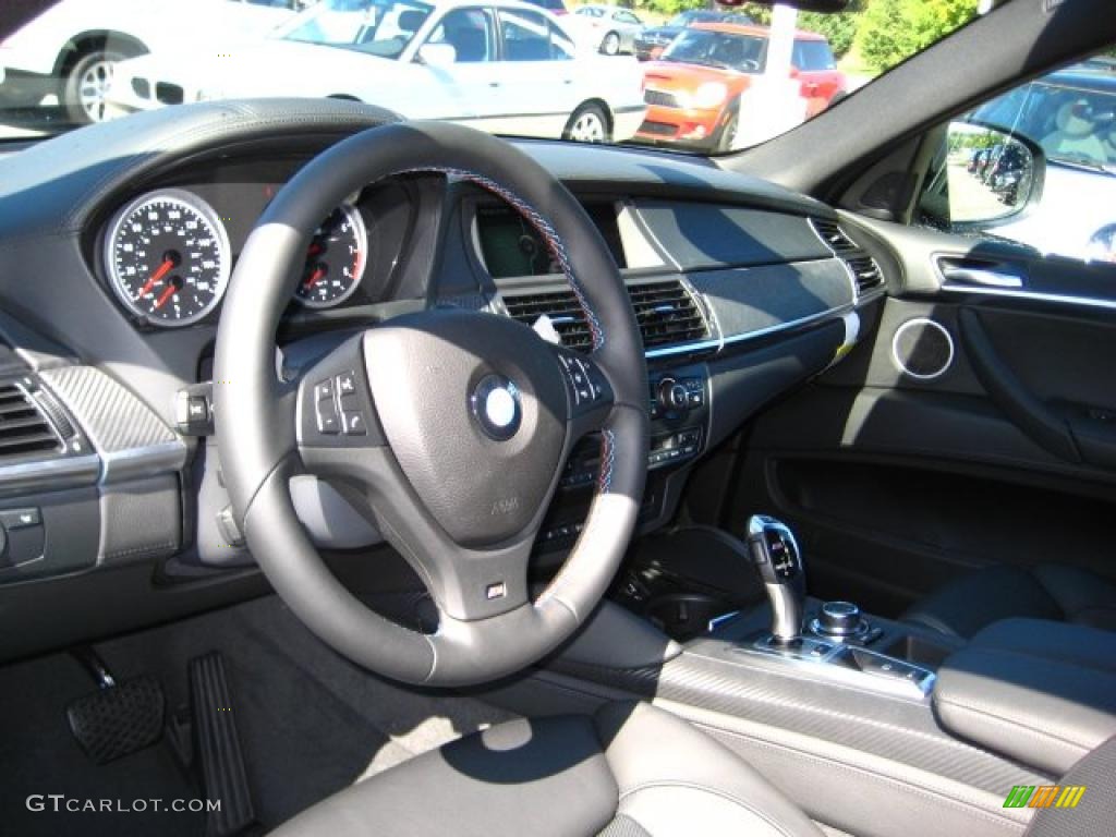 2011 X6 M M xDrive - Black Sapphire Metallic / Black Merino Leather photo #9