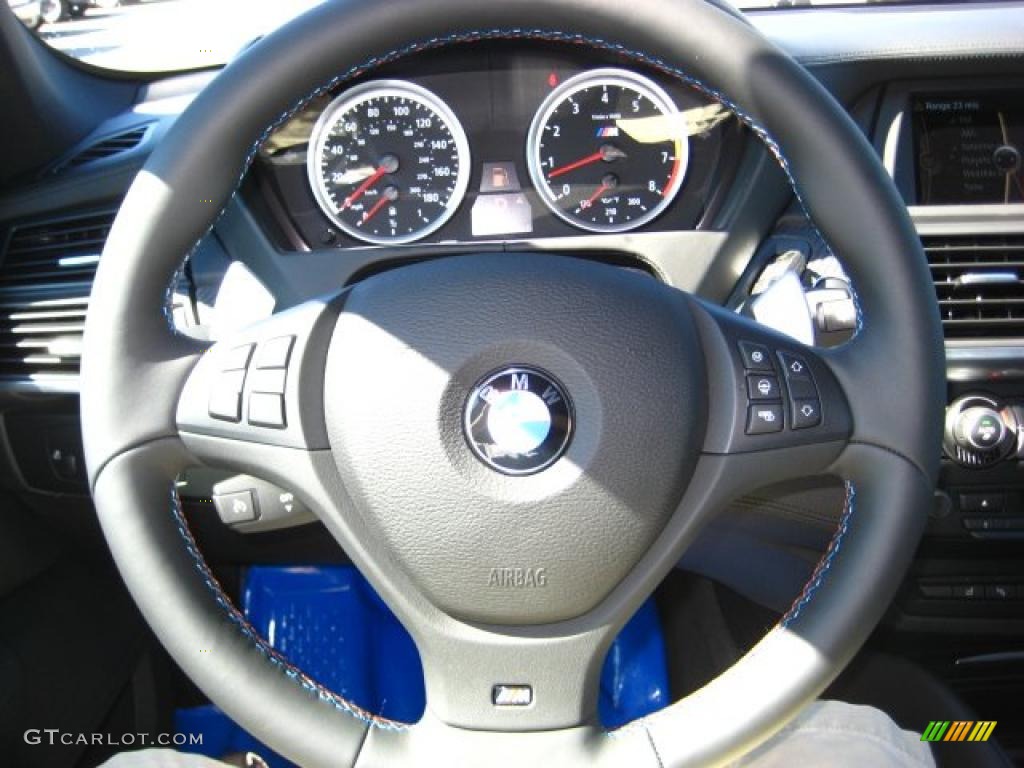 2011 X6 M M xDrive - Black Sapphire Metallic / Black Merino Leather photo #16