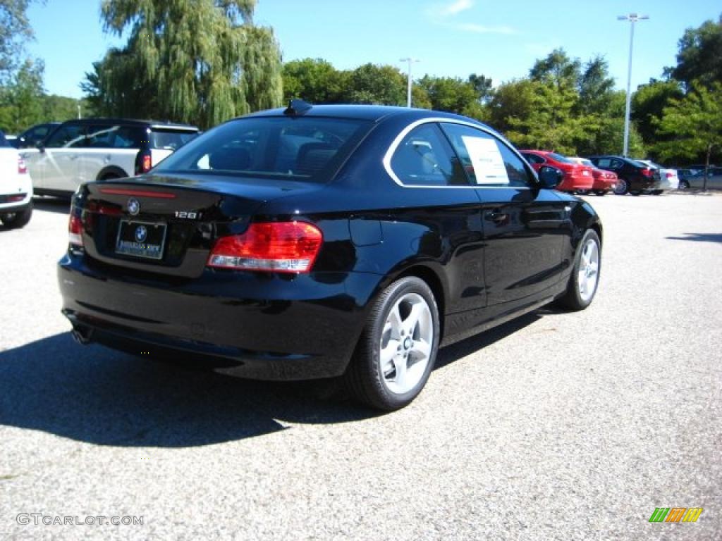 2011 1 Series 128i Coupe - Jet Black / Black photo #5