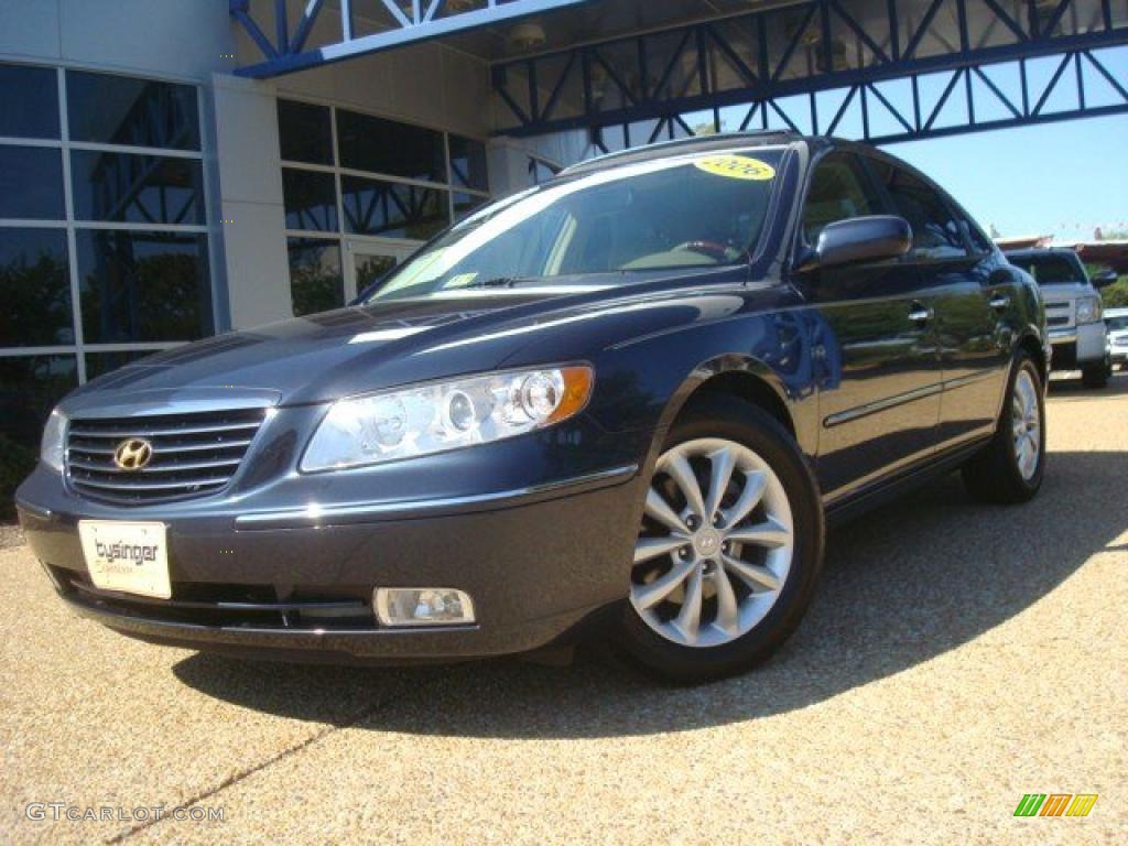 2006 Azera Limited - Venetian Blue Metallic / Beige photo #1