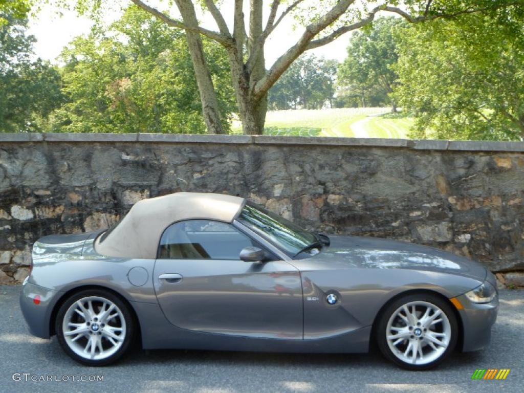 2008 Z4 3.0i Roadster - Space Grey Metallic / Beige photo #14