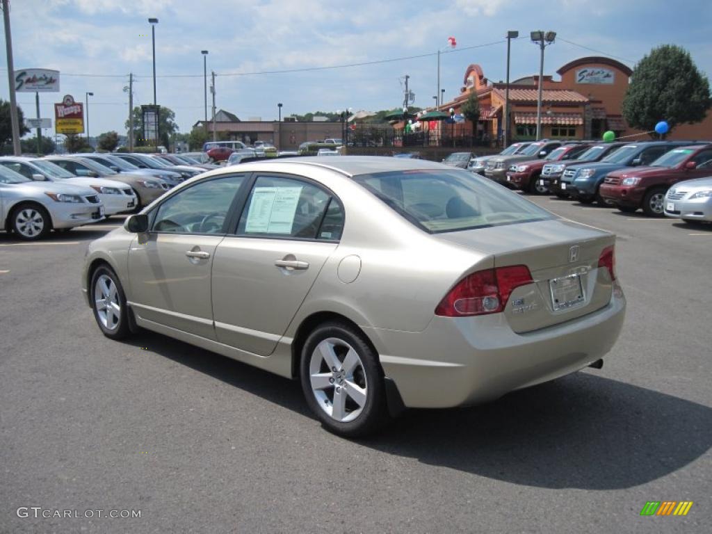 2008 Civic EX Sedan - Borrego Beige Metallic / Ivory photo #3