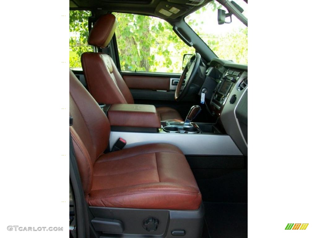 2009 Expedition King Ranch - Black / Charcoal Black/Chaparral Leather photo #10
