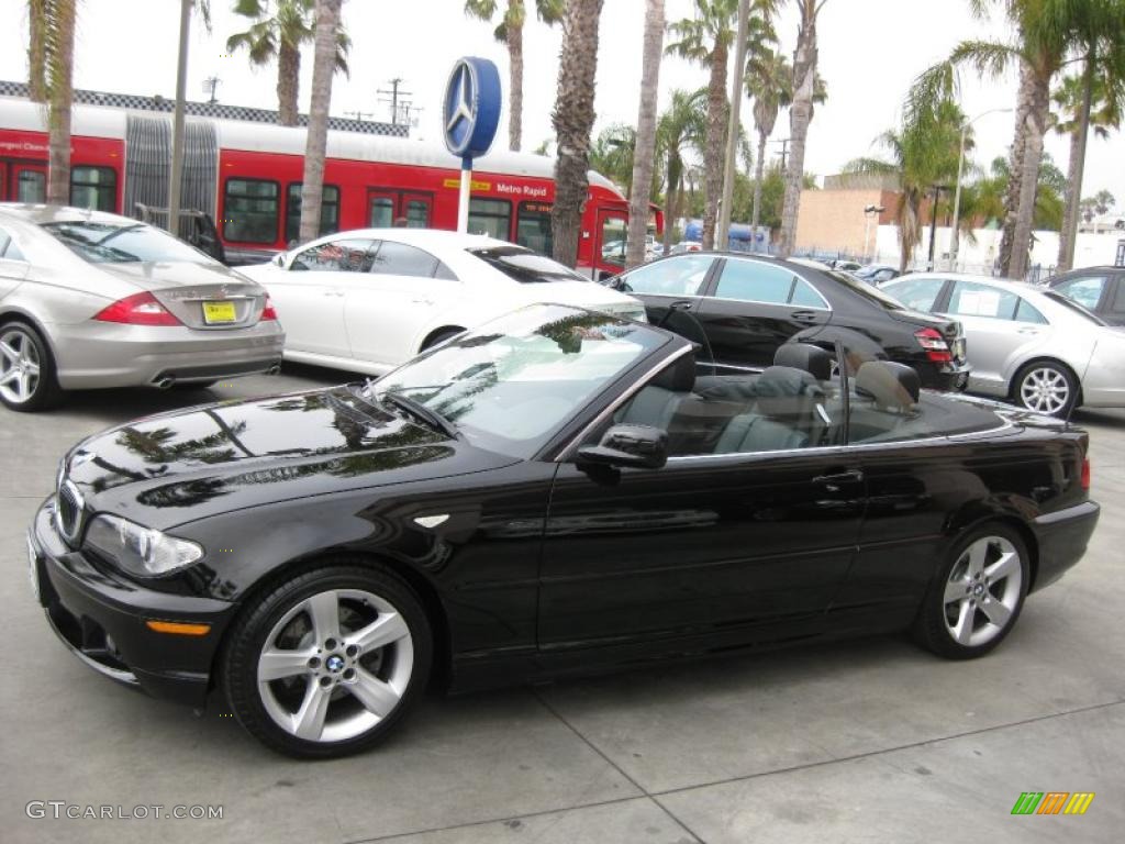 2004 3 Series 325i Convertible - Jet Black / Black photo #22