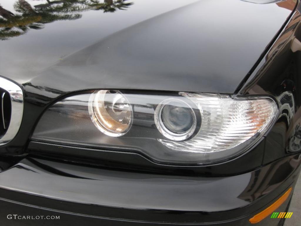 2004 3 Series 325i Convertible - Jet Black / Black photo #23