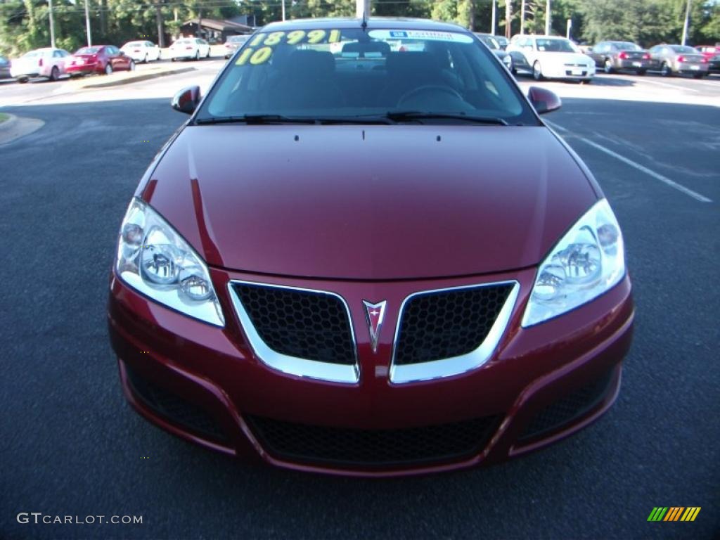 2010 G6 Sedan - Performance Red Metallic / Ebony photo #15