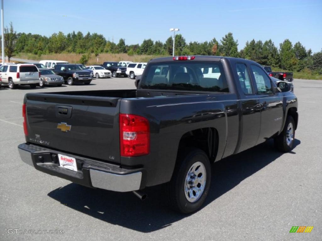 2010 Silverado 1500 LS Extended Cab - Taupe Gray Metallic / Dark Titanium photo #4