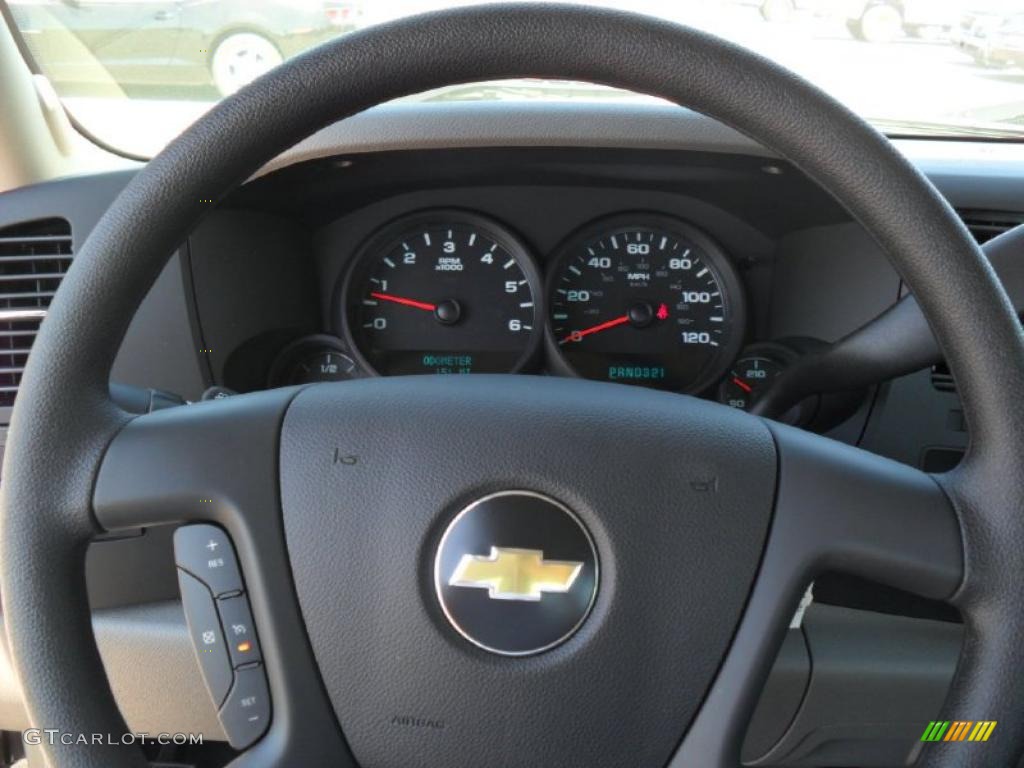 2010 Silverado 1500 LS Extended Cab - Taupe Gray Metallic / Dark Titanium photo #10