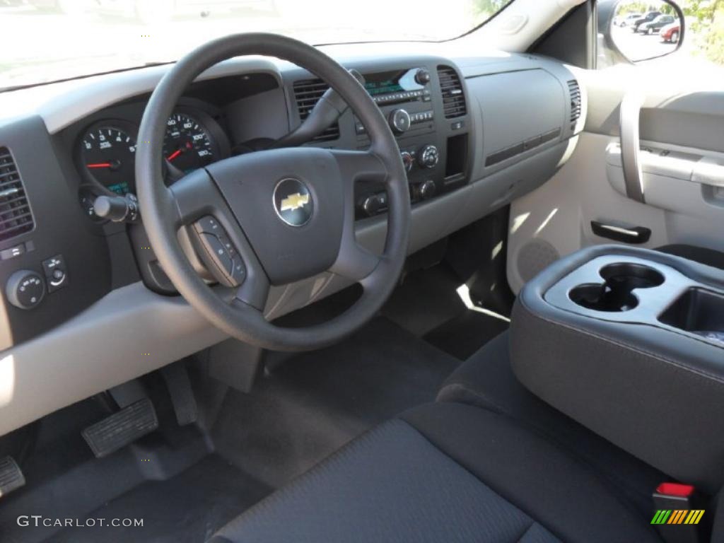 2010 Silverado 1500 LS Extended Cab - Taupe Gray Metallic / Dark Titanium photo #23