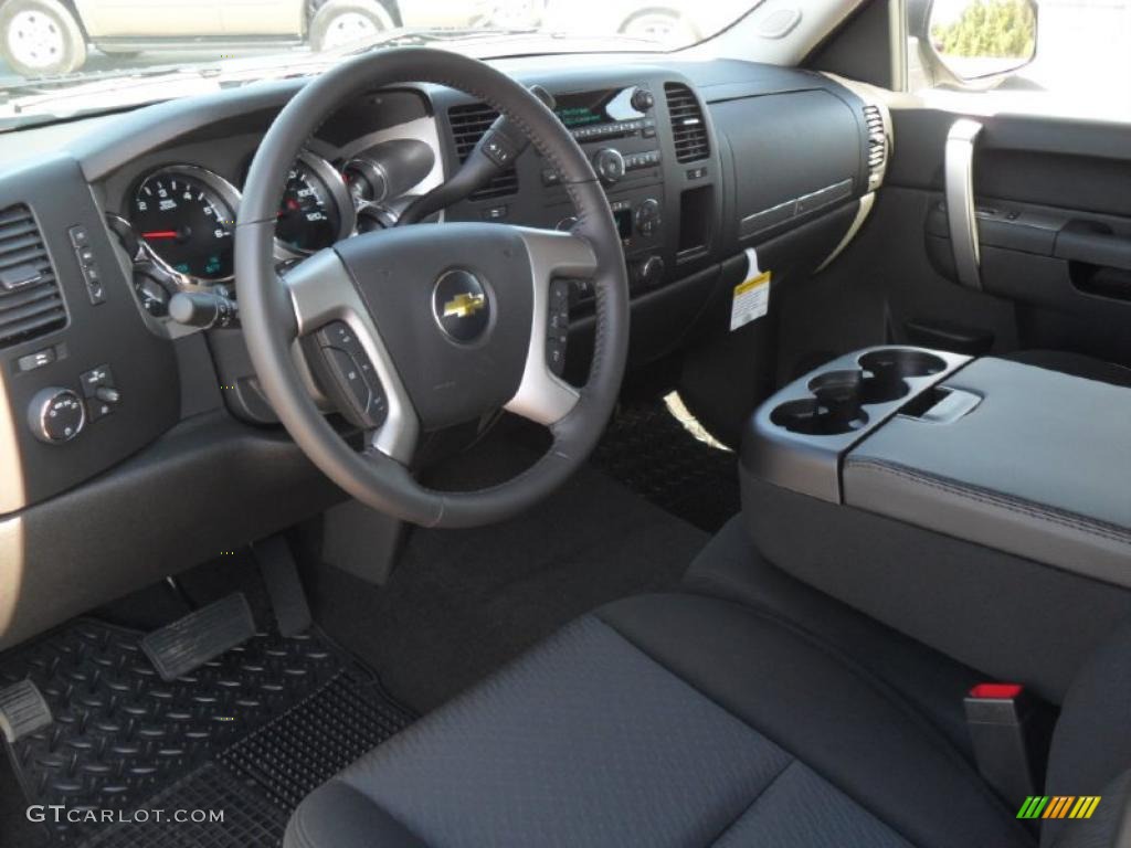 2011 Silverado 1500 LT Extended Cab - Blue Granite Metallic / Ebony photo #23