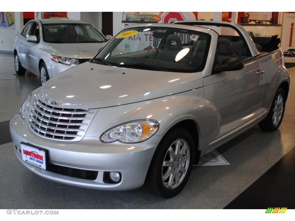 2007 PT Cruiser Touring Convertible - Bright Silver Metallic / Pastel Slate Gray photo #42