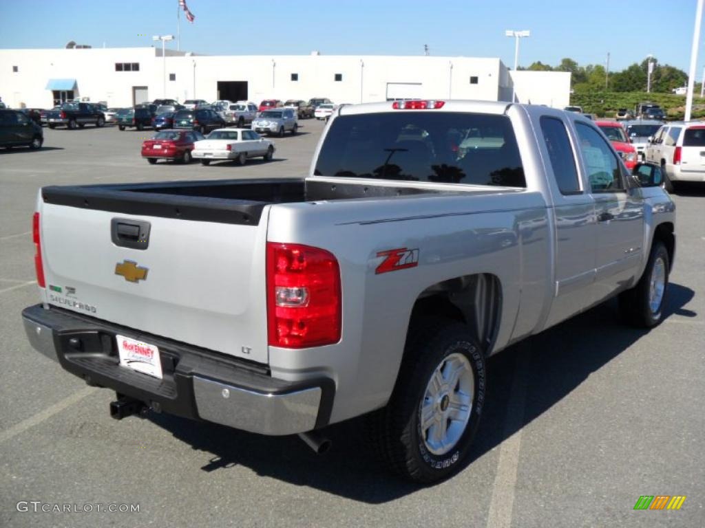 2011 Silverado 1500 LT Extended Cab - Sheer Silver Metallic / Ebony photo #4