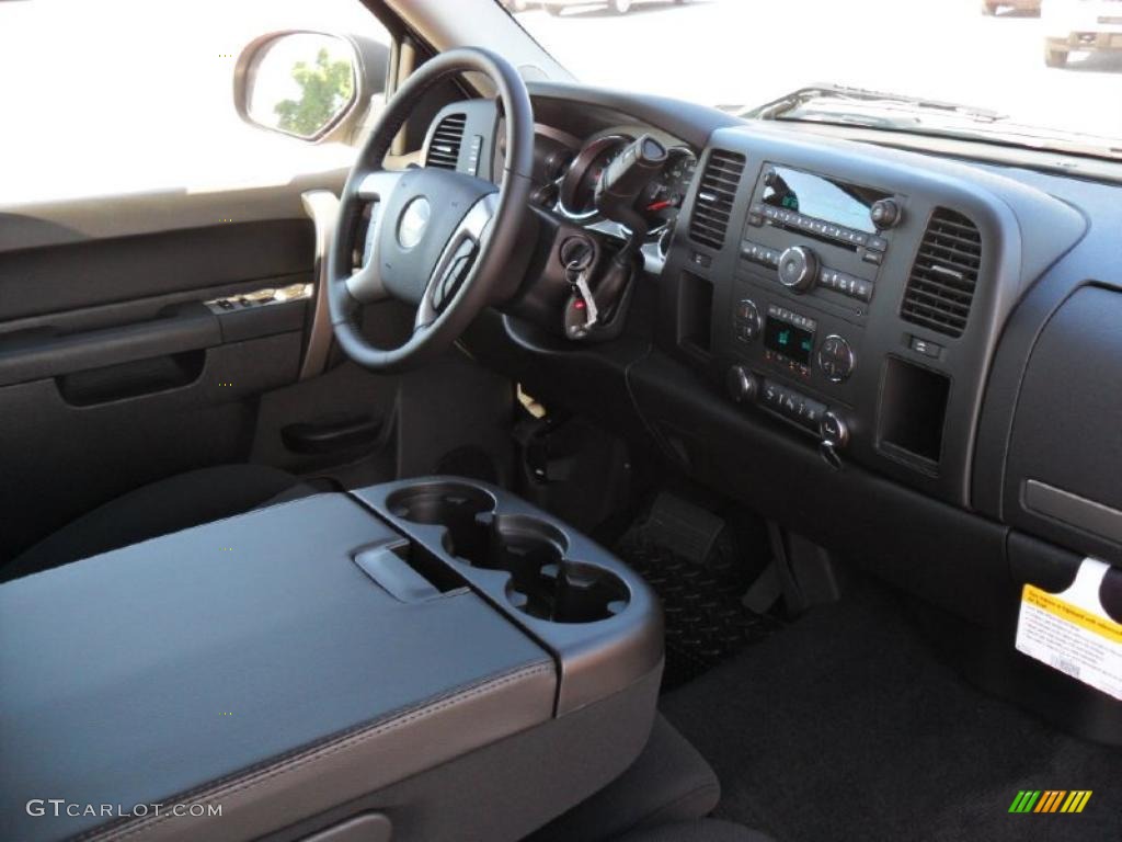 2011 Silverado 1500 LT Extended Cab - Sheer Silver Metallic / Ebony photo #19