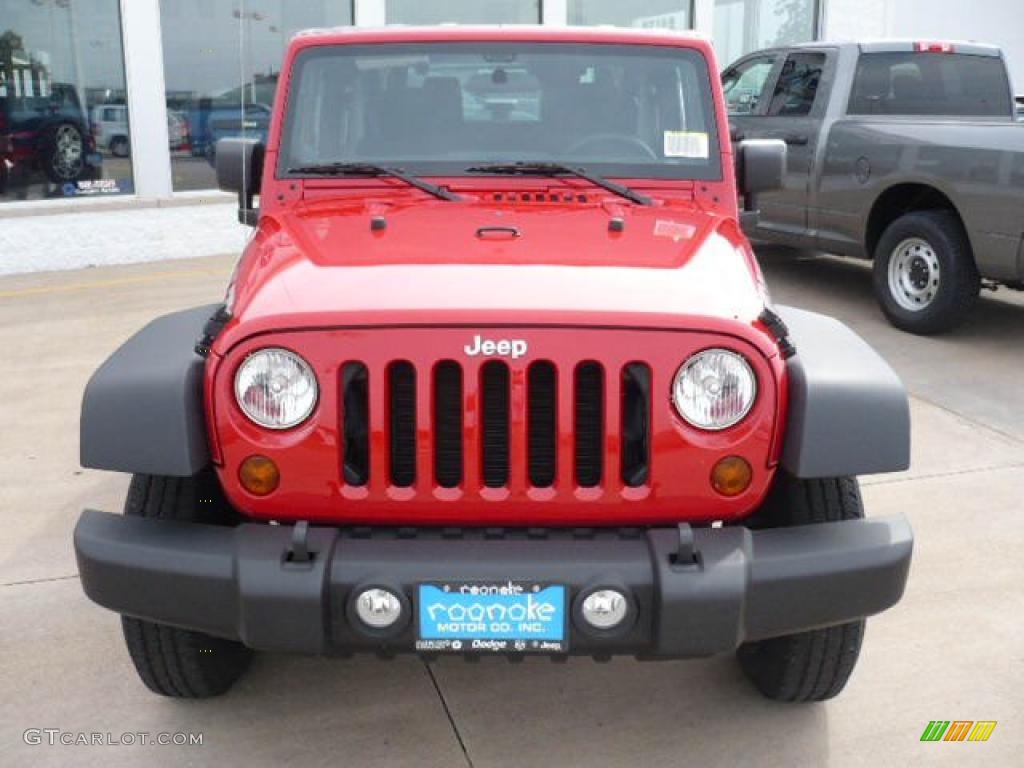 2011 Wrangler Sport 4x4 - Flame Red / Black photo #6