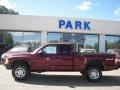 2003 Dark Garnet Red Pearl Dodge Dakota SXT Club Cab 4x4  photo #21