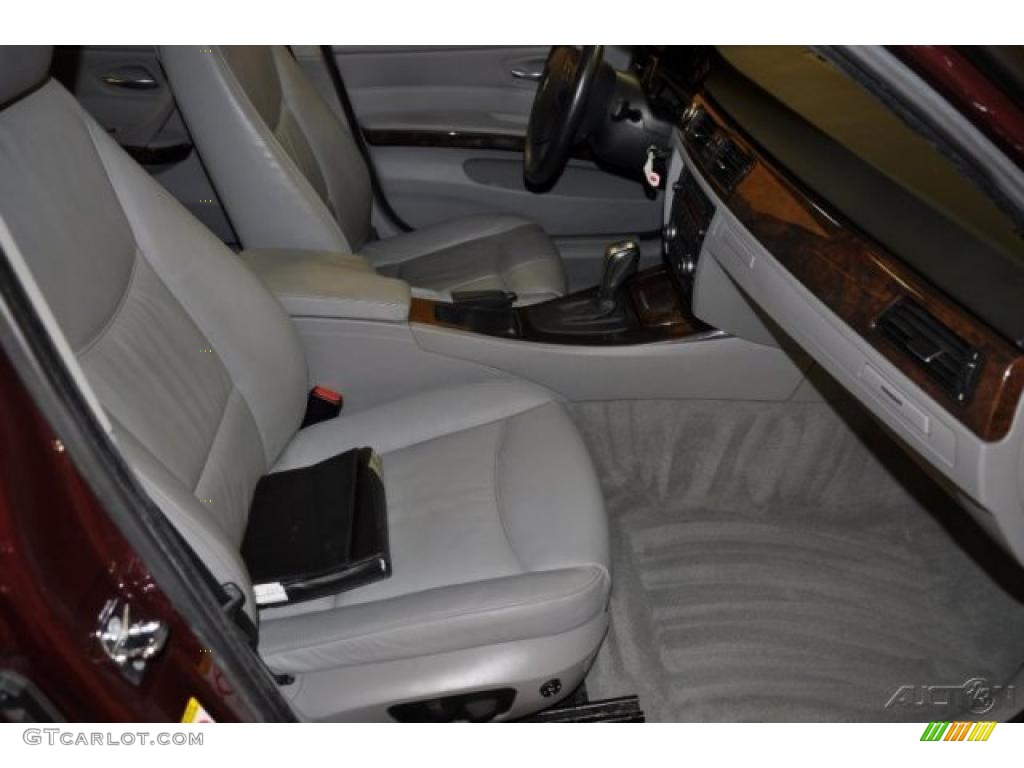 2007 3 Series 328xi Sedan - Barrique Red Metallic / Grey photo #17
