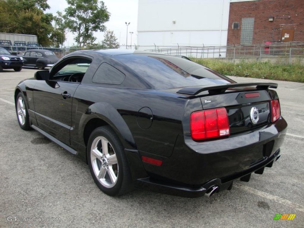 2007 Mustang GT Deluxe Coupe - Black / Black/Red photo #10