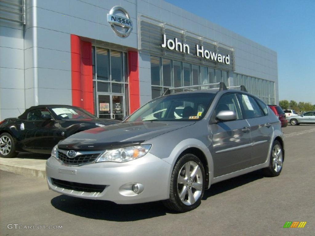 2008 Impreza Outback Sport Wagon - Steel Silver Metallic / Carbon Black photo #1