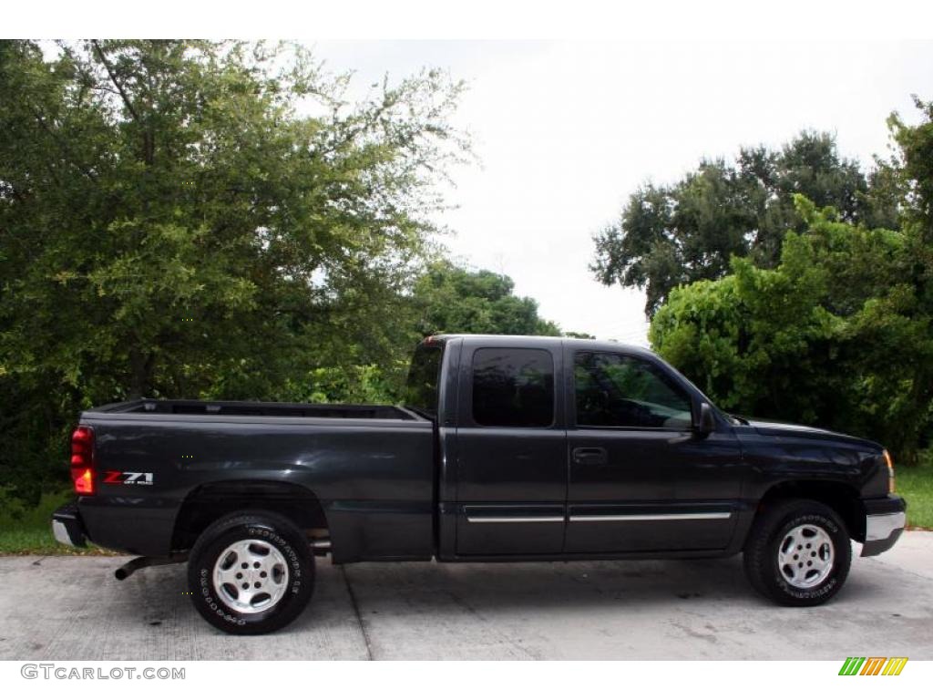 2003 Silverado 1500 Z71 Extended Cab 4x4 - Dark Gray Metallic / Dark Charcoal photo #10