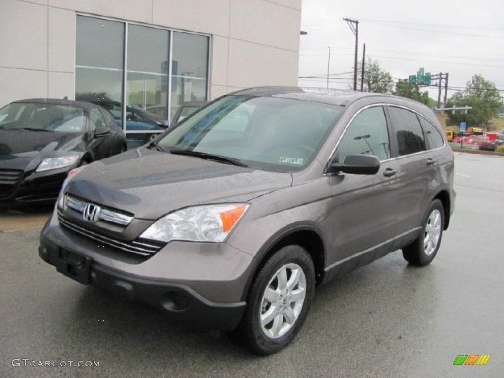 2009 CR-V EX 4WD - Urban Titanium Metallic / Black photo #2