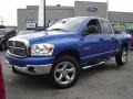 2008 Electric Blue Pearl Dodge Ram 1500 Big Horn Edition Quad Cab 4x4  photo #1