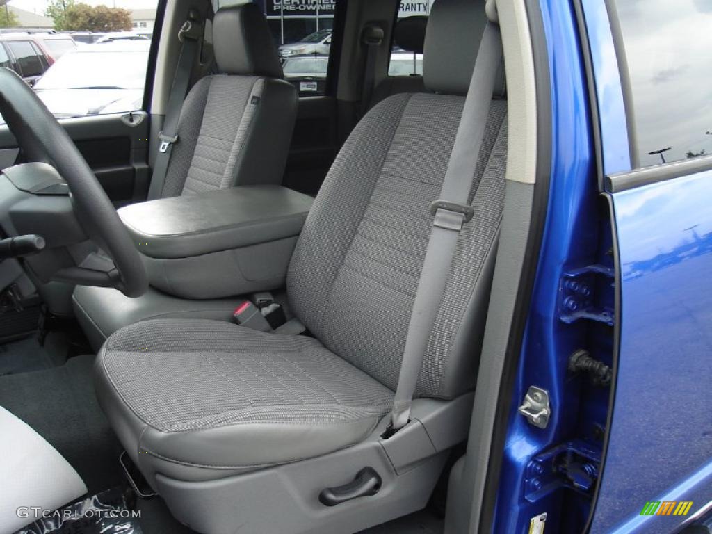 2008 Ram 1500 Big Horn Edition Quad Cab 4x4 - Electric Blue Pearl / Medium Slate Gray photo #18
