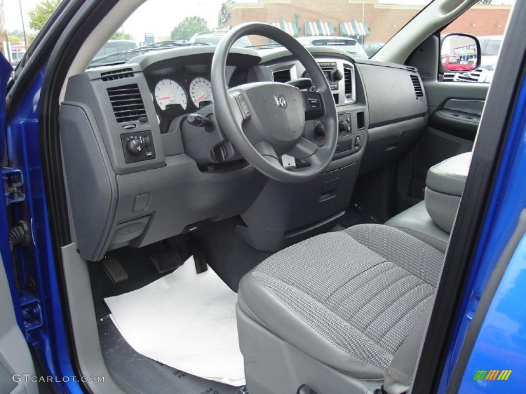 2008 Ram 1500 Big Horn Edition Quad Cab 4x4 - Electric Blue Pearl / Medium Slate Gray photo #29