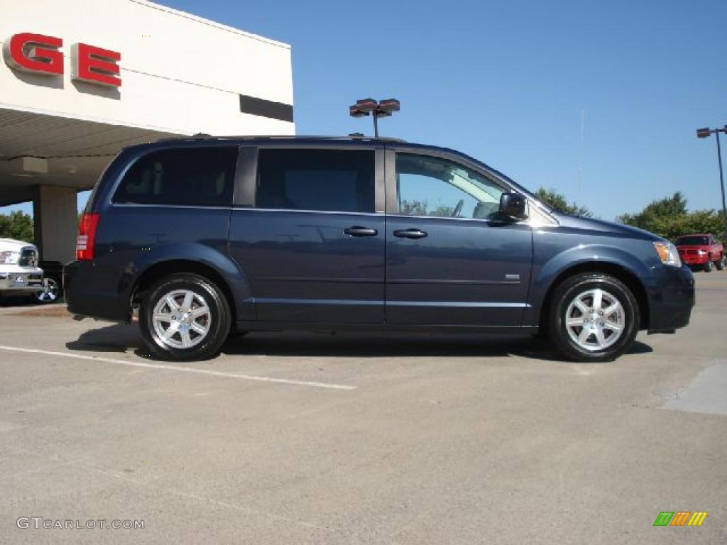2008 Town & Country Touring Signature Series - Modern Blue Pearlcoat / Medium Slate Gray/Light Shale photo #2