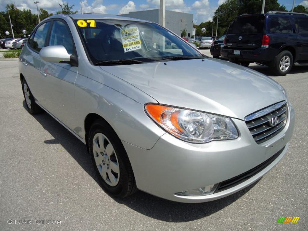 2007 Elantra GLS Sedan - Quicksilver / Gray photo #14