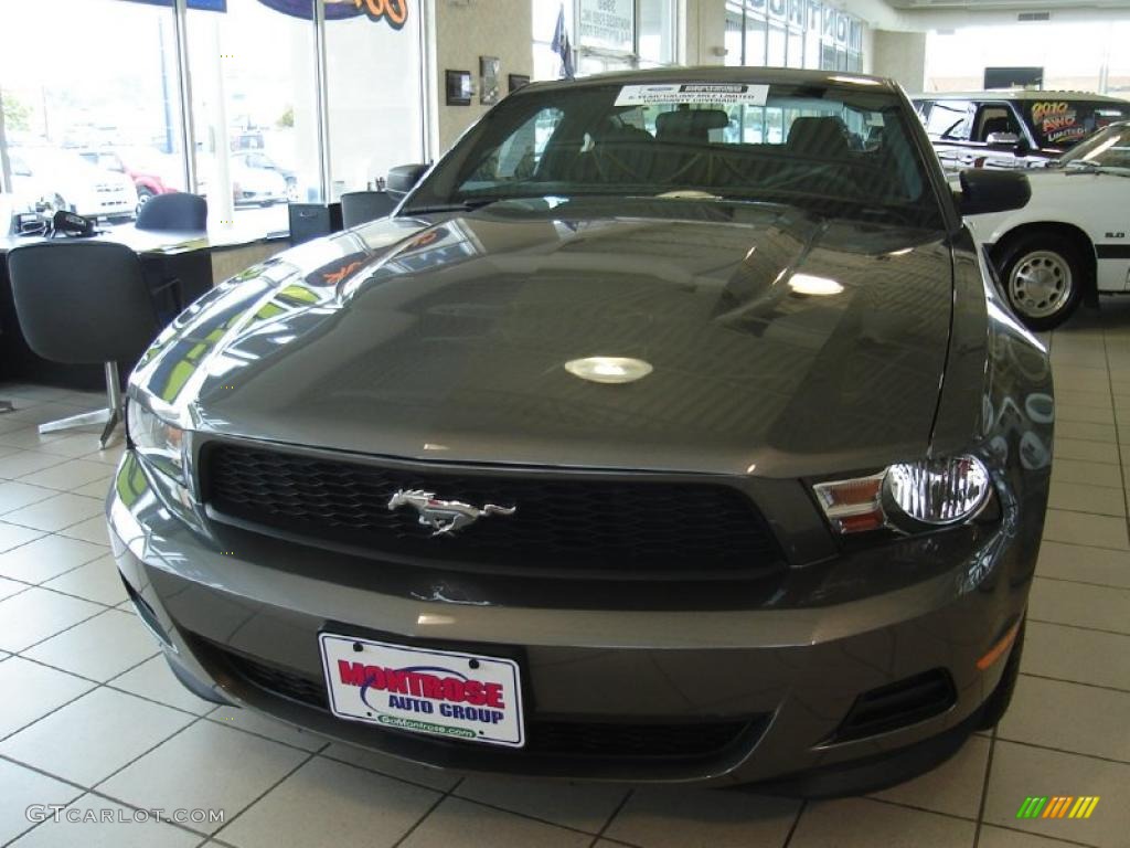 2011 Mustang V6 Coupe - Sterling Gray Metallic / Charcoal Black photo #9