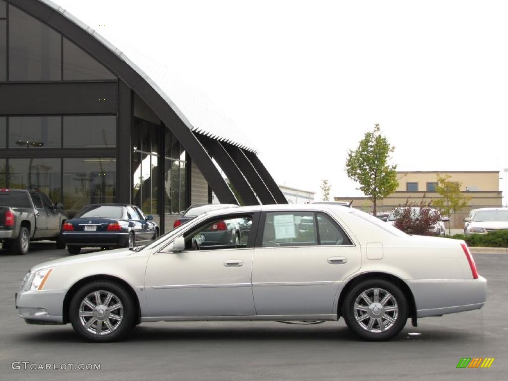 Glacier White Cadillac DTS