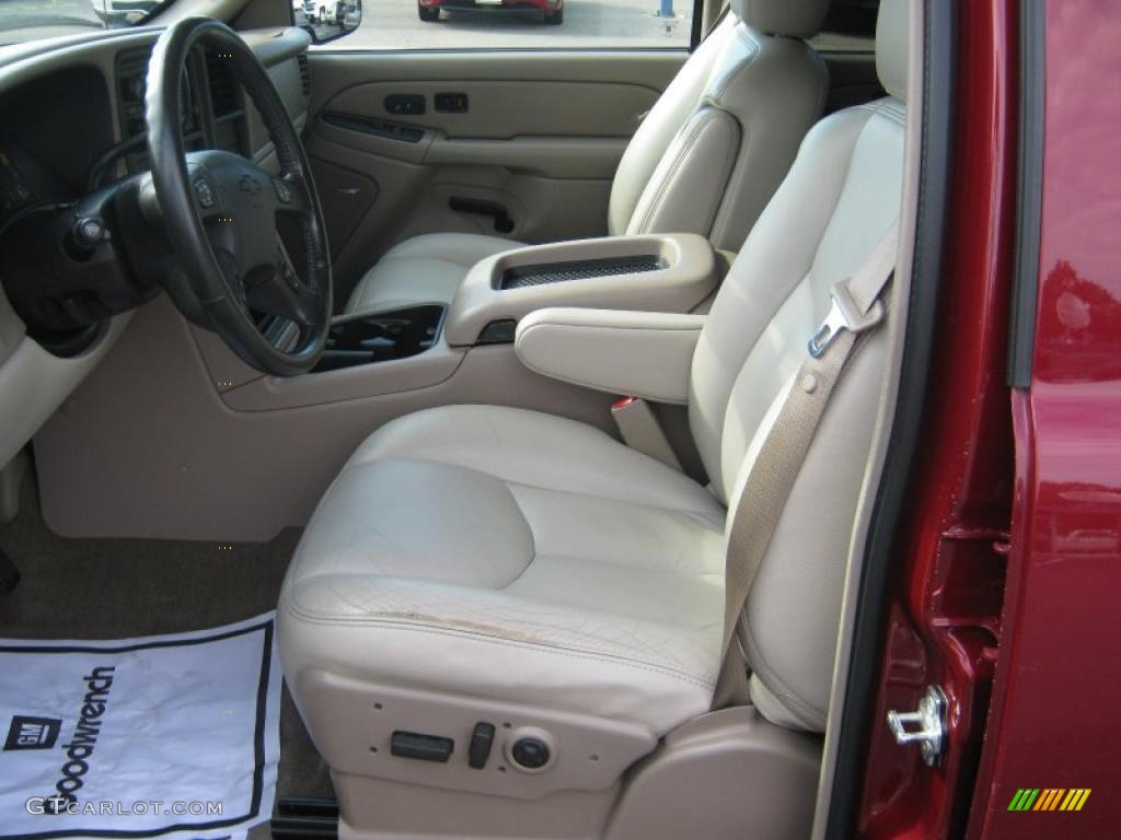 2005 Suburban 1500 Z71 4x4 - Sport Red Metallic / Tan/Neutral photo #13