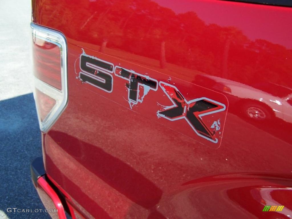 2009 F150 STX Regular Cab - Bright Red / Stone/Medium Stone photo #15