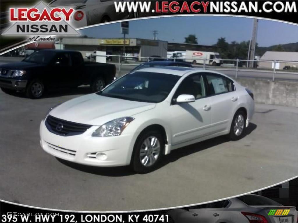 2011 Altima 2.5 SL - Winter Frost White / Blond photo #1