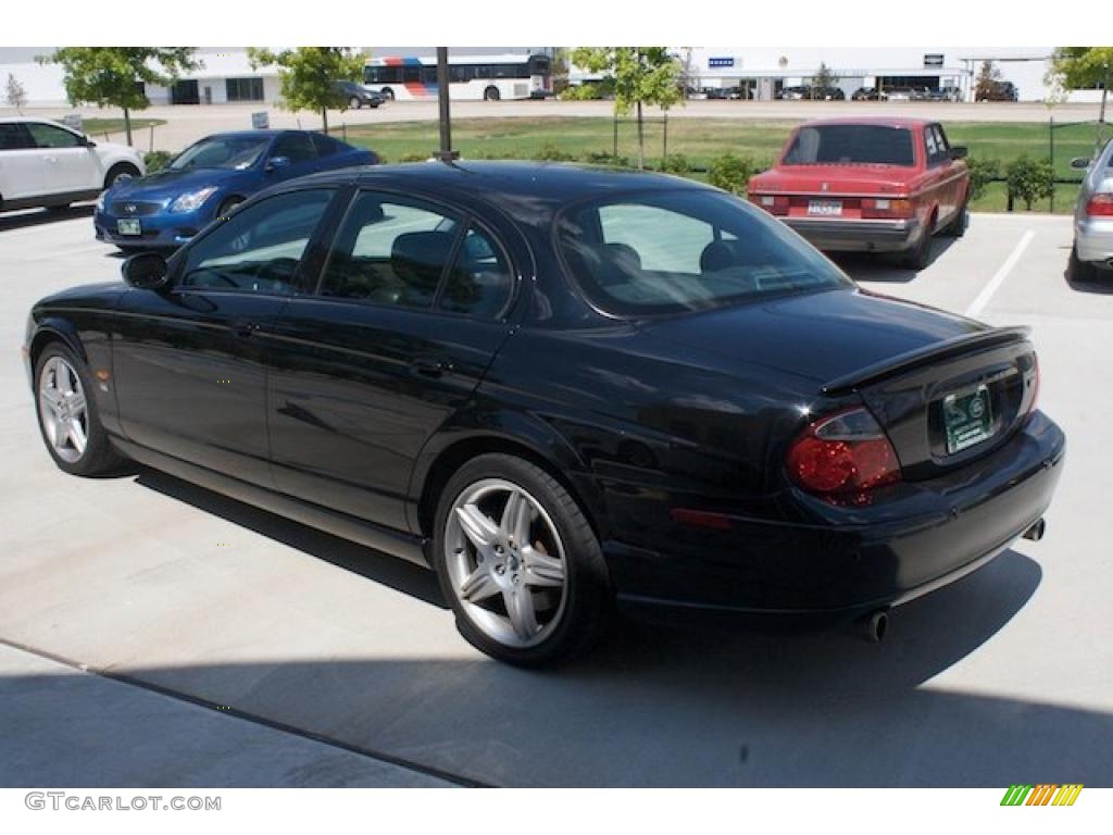 2003 S-Type R - Black / Charcoal photo #7
