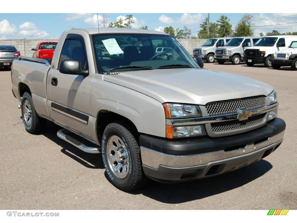 2005 Silverado 1500 LS Regular Cab - Silver Birch Metallic / Dark Charcoal photo #1