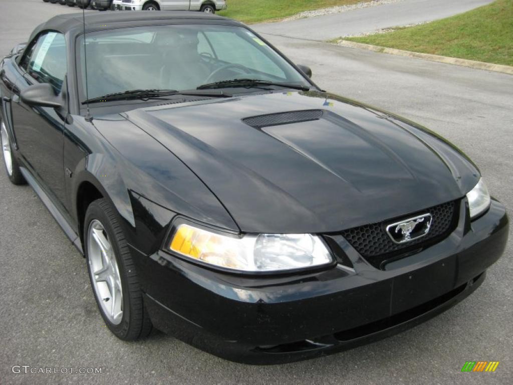 2000 Mustang GT Convertible - Black / Dark Charcoal photo #4