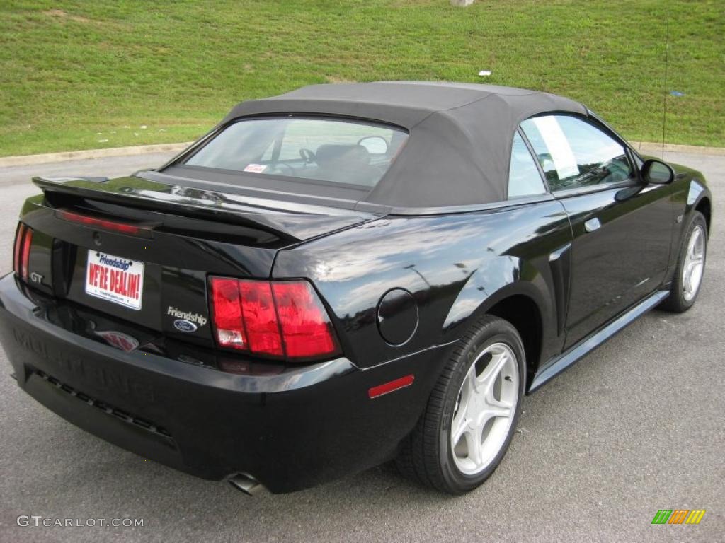 2000 Mustang GT Convertible - Black / Dark Charcoal photo #6