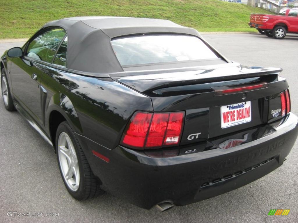 2000 Mustang GT Convertible - Black / Dark Charcoal photo #8