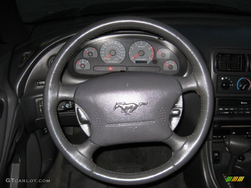 2000 Mustang GT Convertible - Black / Dark Charcoal photo #24