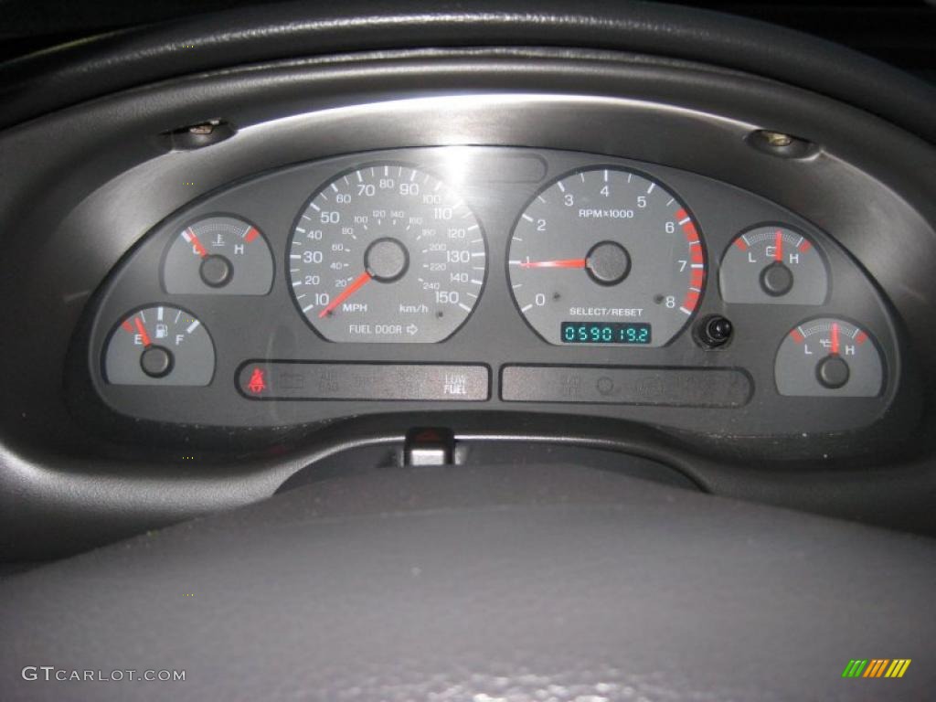 2000 Mustang GT Convertible - Black / Dark Charcoal photo #27