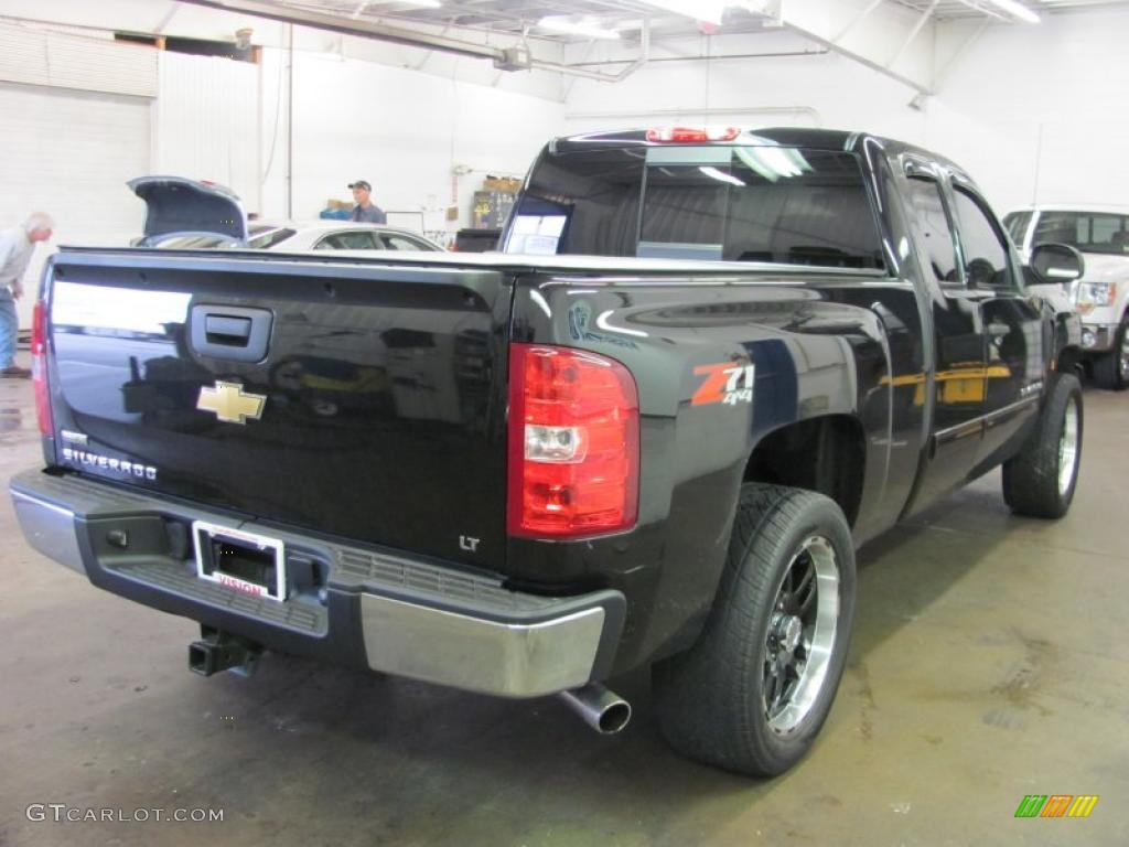 2009 Silverado 1500 LT Extended Cab 4x4 - Black / Light Titanium photo #2