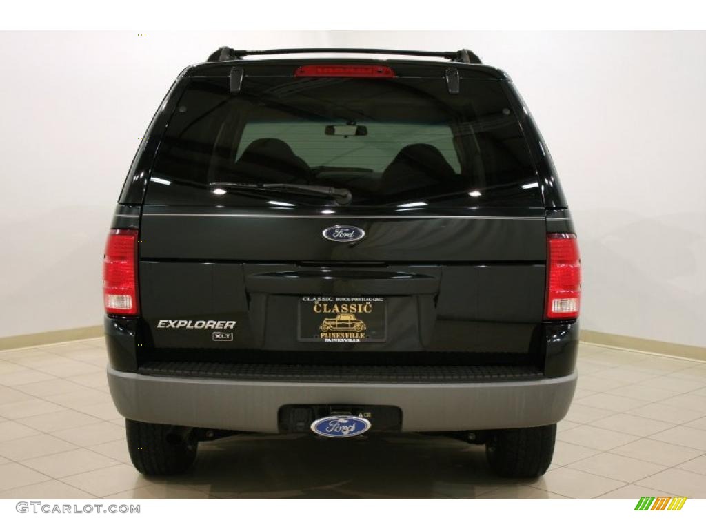 2002 Explorer XLT - Black Clearcoat / Graphite photo #6
