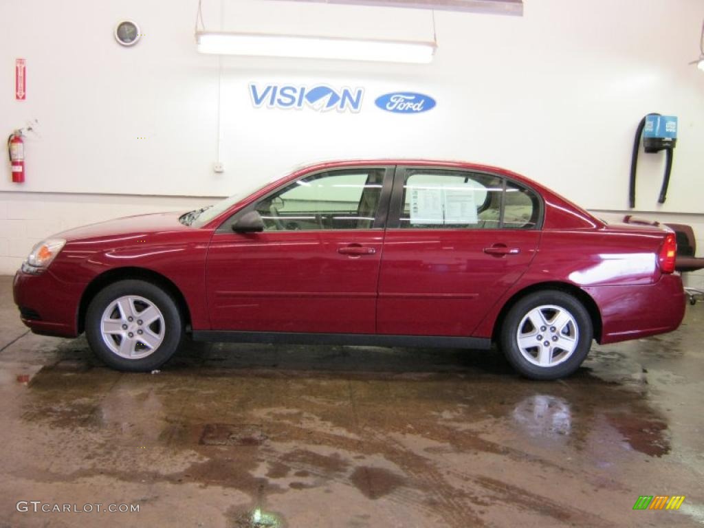 2004 Malibu LS V6 Sedan - Sport Red Metallic / Neutral photo #9