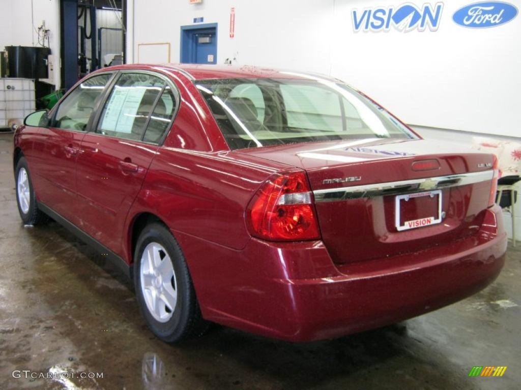 2004 Malibu LS V6 Sedan - Sport Red Metallic / Neutral photo #14