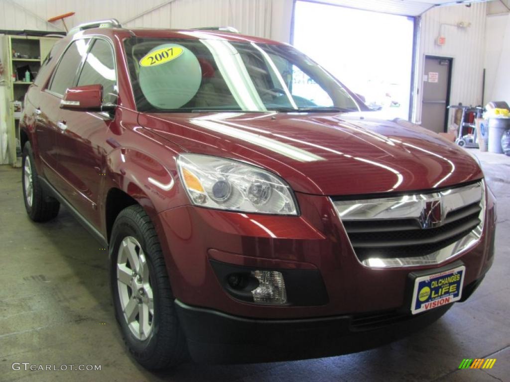 2007 Outlook XR AWD - Red Jewel / Tan photo #19